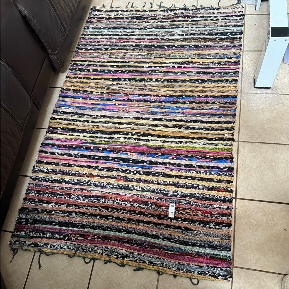 Raj Striped Textile Rug